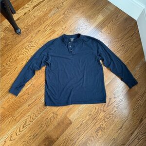 L.L. Bean Men's Navy Long Sleeve Henley